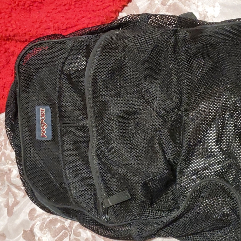 Black Mesh XL Jansport Backpack